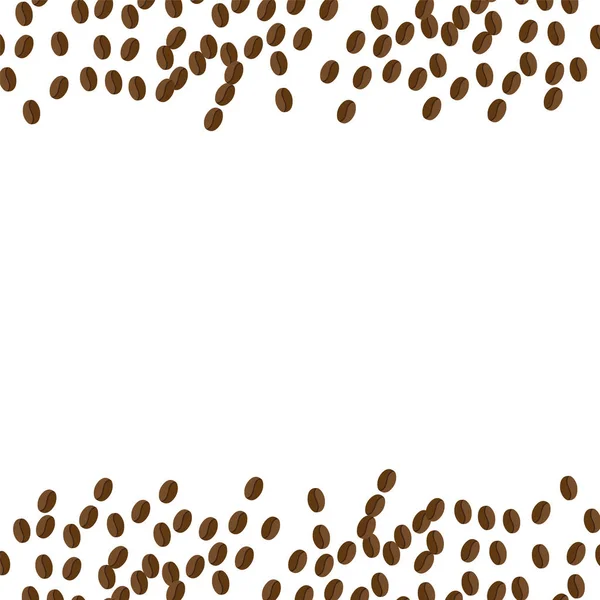 Fondo Granos Café Tostados Arabica Banner Orgánico Grano Café — Vector de stock