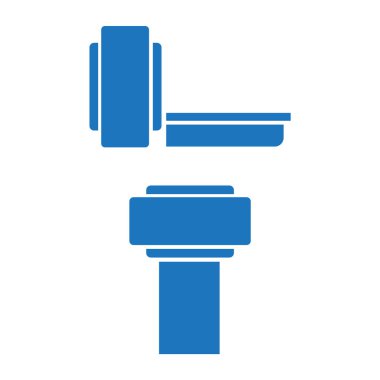 Tıbbi MRI tarayıcı tanılama simgeler. CT taraması Radyoloji vektör simgeler