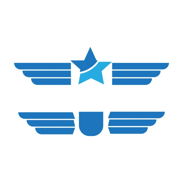 Heraldiska Med Eagle Silhuetter Eagle Emblem Eller Eagle Logotyper Set — Stock vektor
