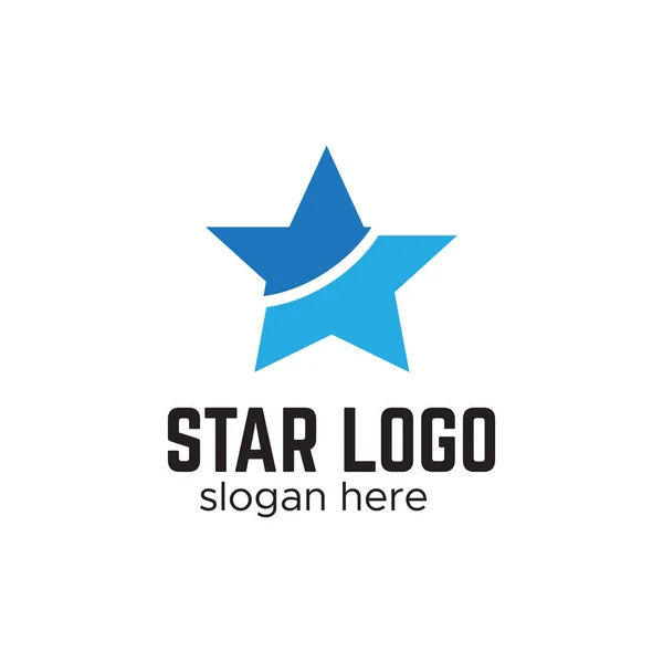 Yıldız vektör logosu. Yıldız iş vektörü logo şekli — Stok Vektör