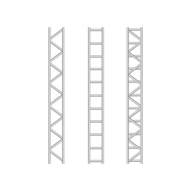 Çelik makas girderstructure. Metal çerçeve billboard vektör için