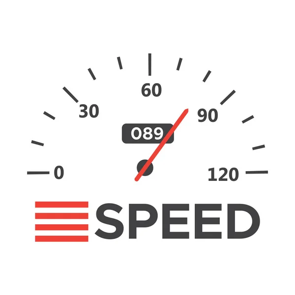 Спідометр Автомобіля Шкалою Швидкості Швидкість Панелі Елементів Приладів — стоковий вектор