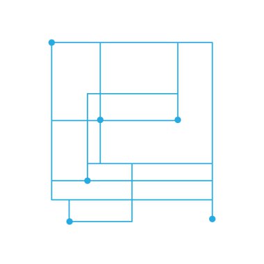 Teknoloji ağ arka plan bağlı. Bağlantı dijital grafik vektör arka plan