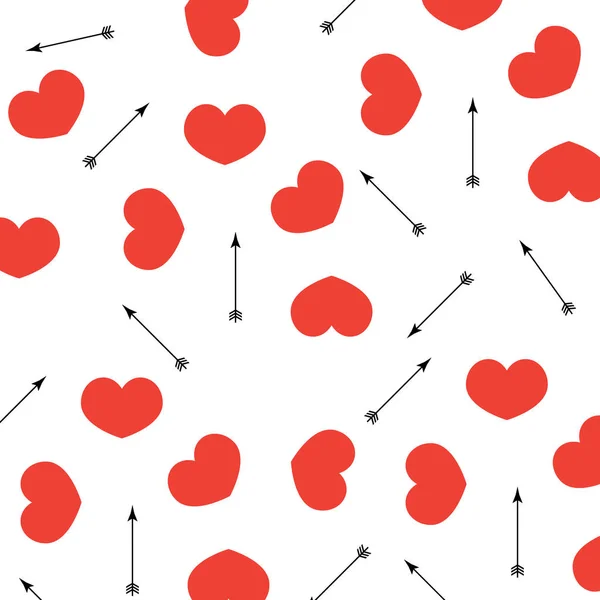 Patrón Amor San Valentín Amor Boda Corazón Fondo — Vector de stock