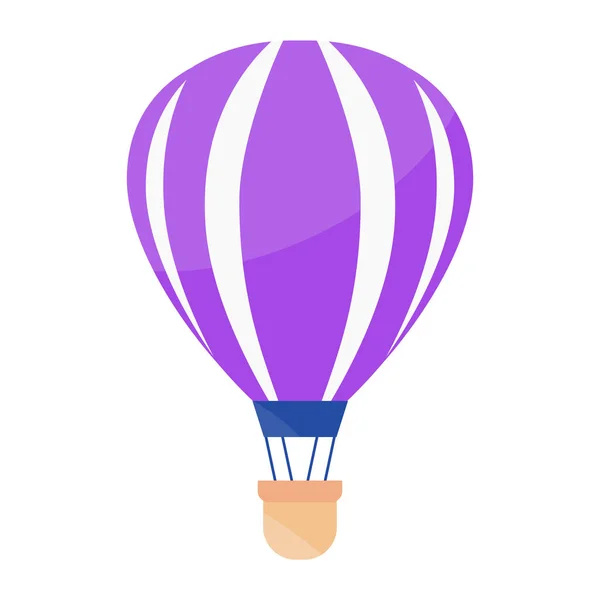 Globos Aire Caliente Listos Globo Aire Vector Plano — Vector de stock