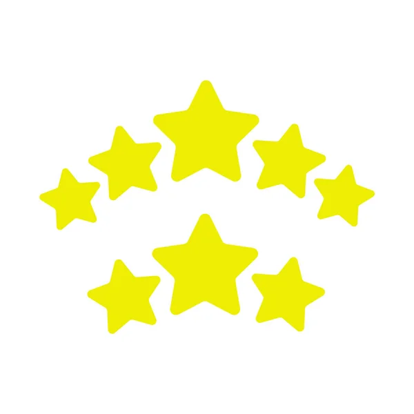 Ranking Estrellas Vector Juego Estrellas Elementos — Vector de stock