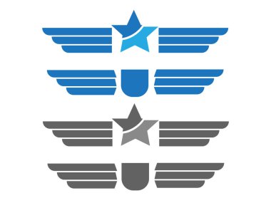 Hanedan kartal siluetleri ile. Kartal amblem veya kartal logolar ayarlayın