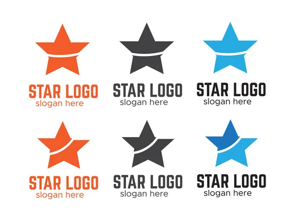 Yıldız Vektör Logosu Yıldız Vektörü Logo Şekli — Stok Vektör