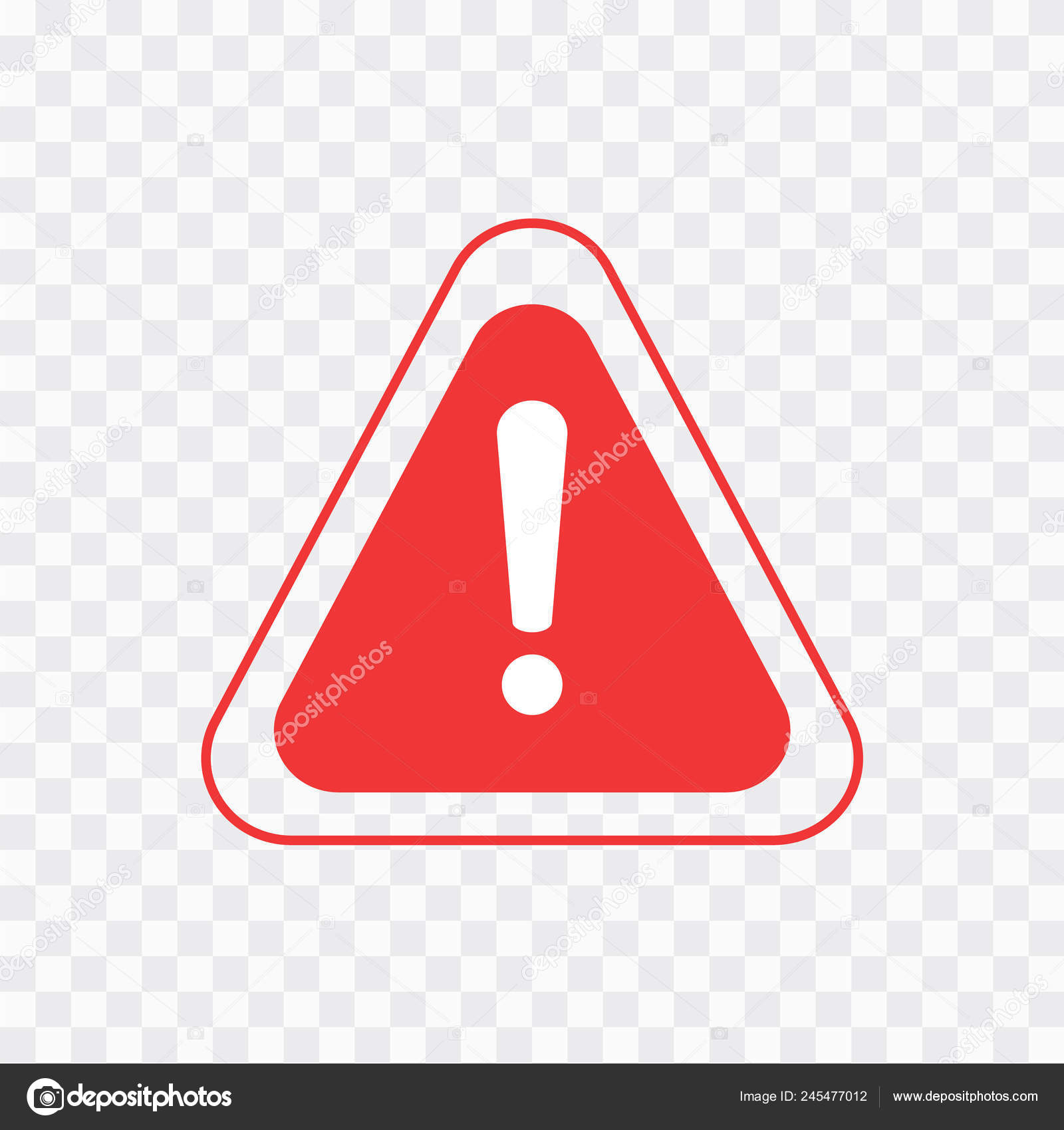 Warning Icon Attention Icon Danger Symbol Alert Icon Stock Vector by ...