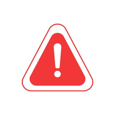 Uyarı simgesi. Dikkat ikonu. Tehlike sembolü. Simgeyi uyar 