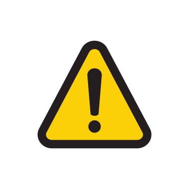 Dikkat uyarı işareti. Tehlike işareti tasarımı. Dikkat hatası simgesi  