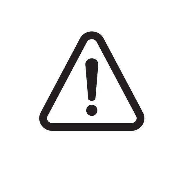 Segnale Pericolo Esclamativo Icona Dell Attenzione Simbolo Pericolo Icona Avviso — Vettoriale Stock