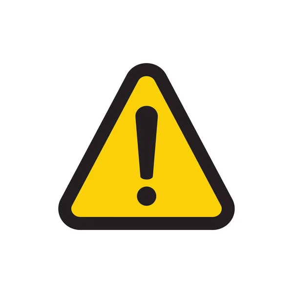 Señal Atención Diseño Signos Peligro Icono Error Precaución — Vector de stock