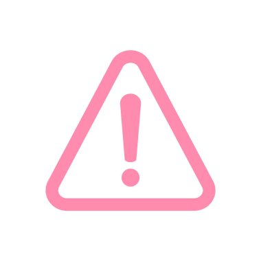 Ünlem tehlike işareti. Dikkat simgesi. Tehlike sembolü. Ale