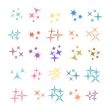 Simge ışıltı hattı. Parlak havai fişek, dekorasyon pırıltı, parlak fl