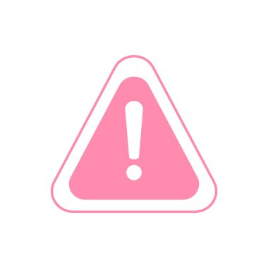 Uyarı simgesi. Dikkat ikonu. Tehlike sembolü. Simgeyi uyar 