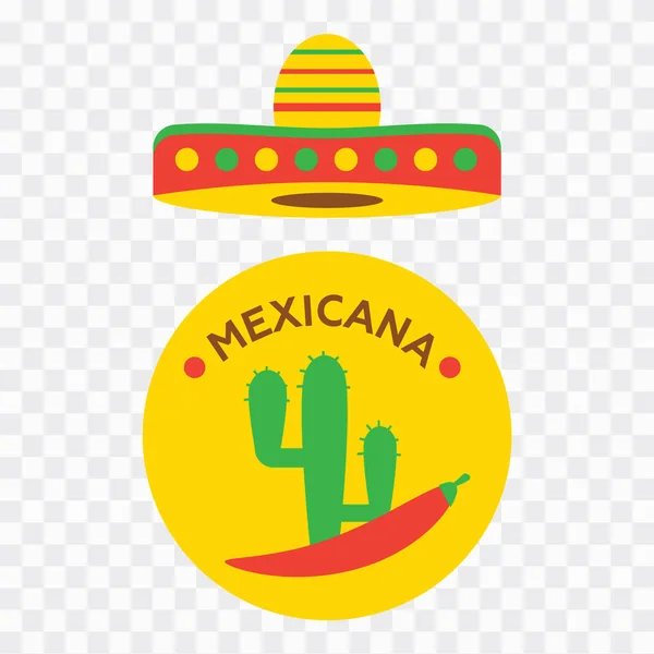 Logo alimentaire mexicain. Modèle de logo de restauration rapide mexicain — Image vectorielle