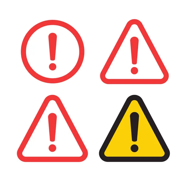 Diseño de signos de peligro. Icono de error de precaución. — Vector de stock