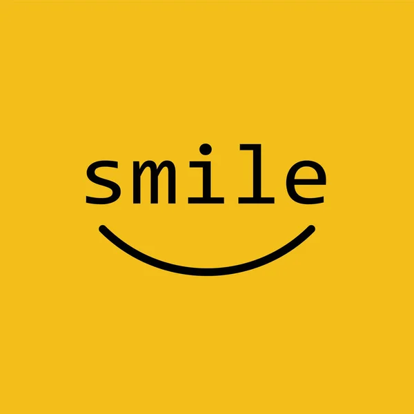 Smile Logo Vector Template Sonrisa Icono Vector — Archivo Imágenes Vectoriales
