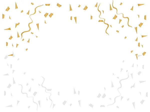 Праздник фон с золотыми конфетти. Конфетти с золотыми блестками — стоковый вектор