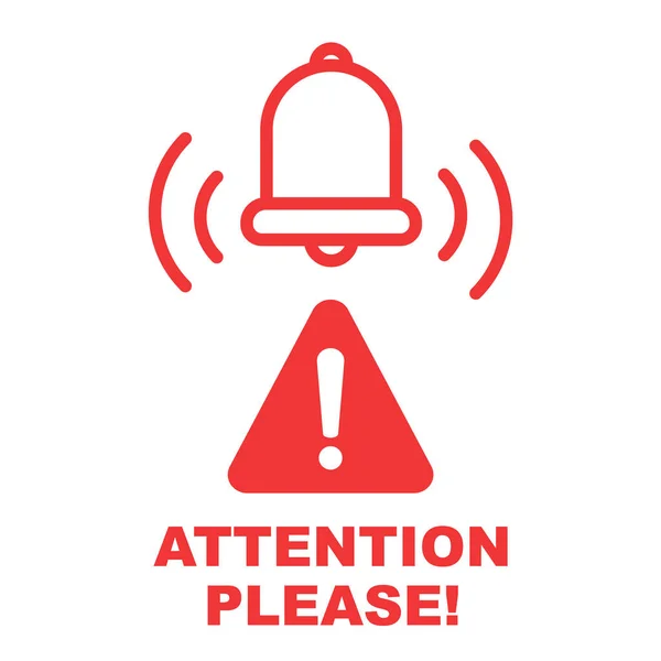 Alarm icon. Danger sign design. Caution error icon — Stock Vector