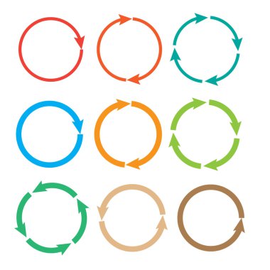 Ok piktogramı yenilensin. Döngü işaretini yeniden yükle ve döndür. 