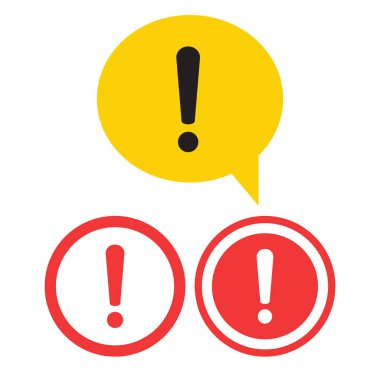 Tehlike uyarı dikkat veya ünlem işareti. Tehlike işareti tasarımı