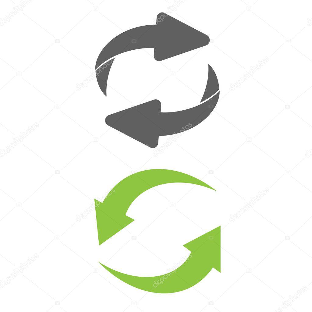 Return Icon. Flip over or turn arrow. Reverse sign  