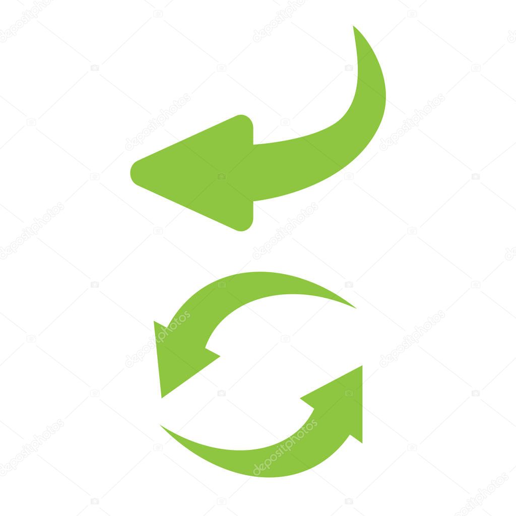 reverse icon vector. Flip over or turn arrow. Reverse sign