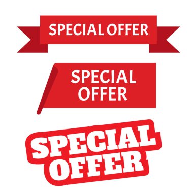 Büyük satış afişi. Kırmızı vektör pankartı. Özel teklif