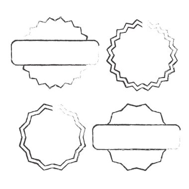 Kırmızı Damgalar. Grunge Kauçuk Damgası. Çember Damgaları 