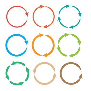 Ok piktogramı yenilensin. Döngü işaretini yeniden yükle ve döndür. 