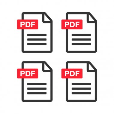 PDF dosya download simgesi. Belge metin, sembol web biçimi Informa