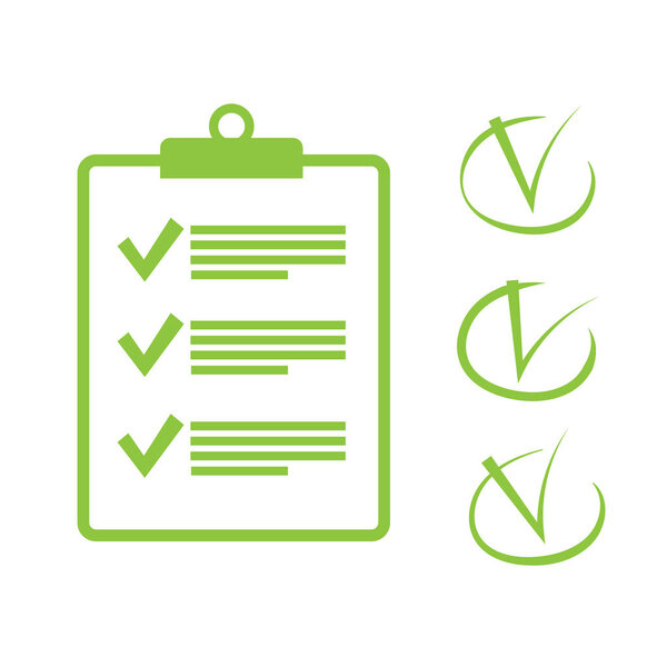 Тик ОК для веб-дизайна. Контрольный список и маркер