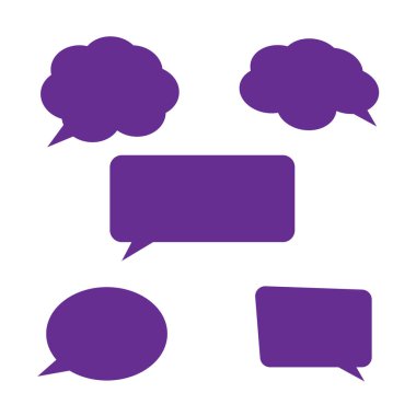 Konuşma balonları ayarlandı. Konuşma baloncukları vektörü