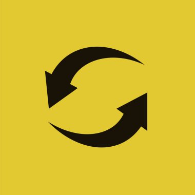 Döndürme okları simgesi. Daire içine alınmış imleç ağı geri dönüşüm düğmeleri