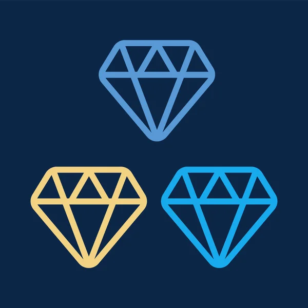 Diamond icon vector. Diamond outline vector sign