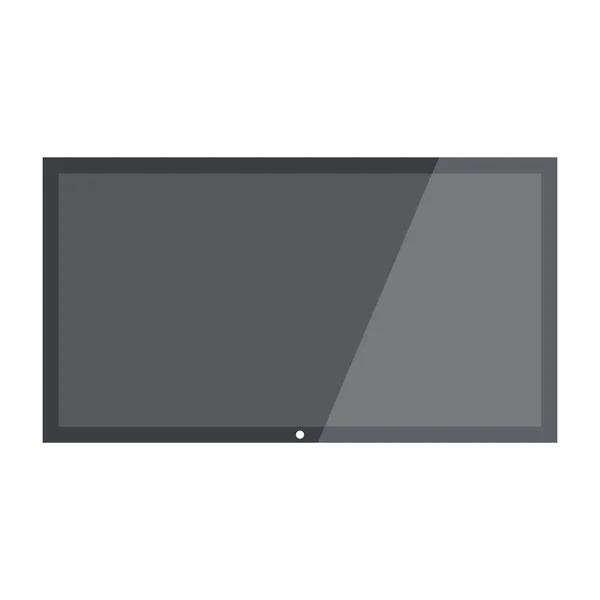 TV pantalla en blanco moderna lcd. Vector HD TV — Vector de stock