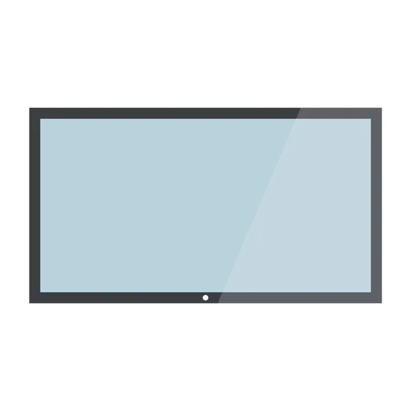 TV de alta definición vectorial. Pantalla LCD de televisión — Vector de stock