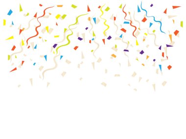 Altın Tiny Konfeti Ve Kurdele Düşen . Düşen parlak altın c