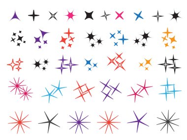 Parlak havai fişek, dekorasyon pırıltısı, parlak ışık. Parıldayan ışıklar vektörü