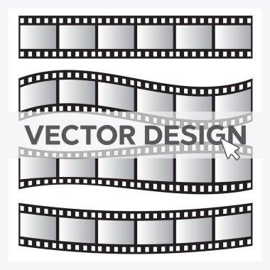 Film rulo vektörü, film 35 mm, slayt film çerçevesi hazır. Olumsuz ve çıplak, medya film şeridi