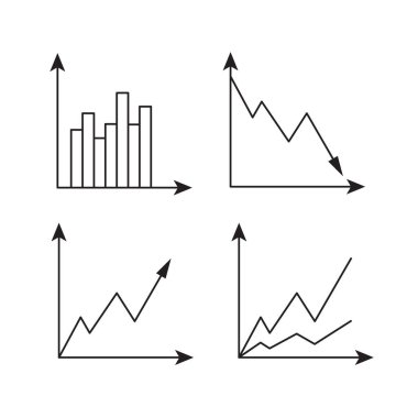 Çizim işi grafiği. Grafikler vektör karalama bilgisi