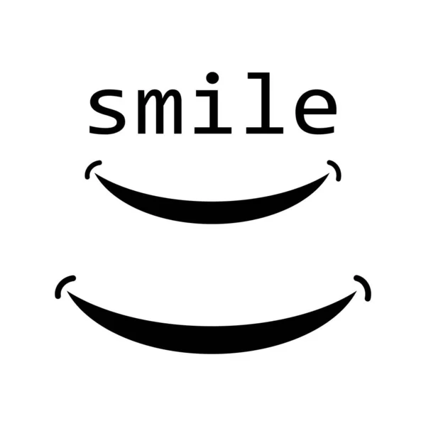 微笑Logo矢量模板 微笑的情感矢量标志 — 图库矢量图片