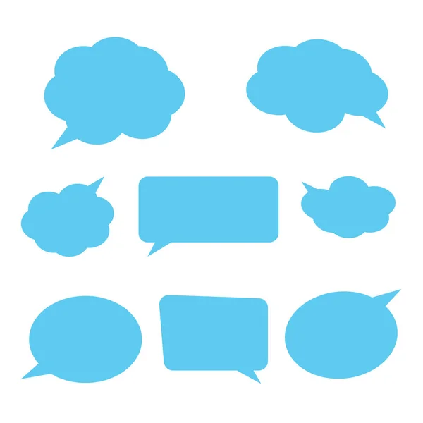 Speech Bubbles Set Adesivos Vetor Bolhas Fala —  Vetores de Stock