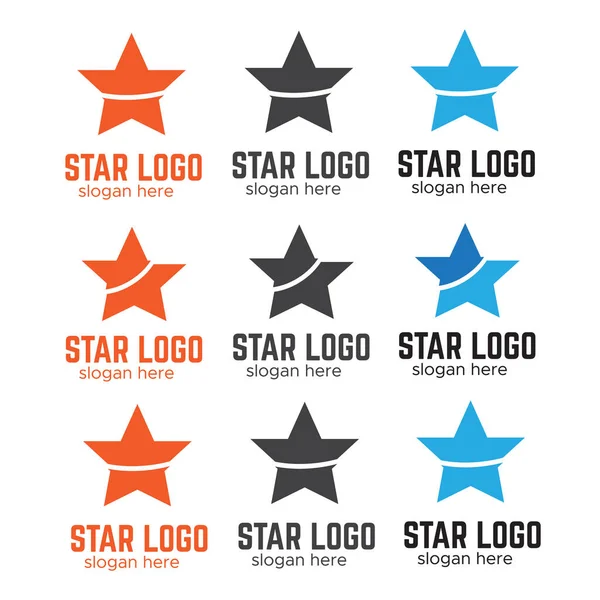 Estrelas Logotipo Vetor Forma Logotipo Vetor Negócios Estrela — Vetor de Stock