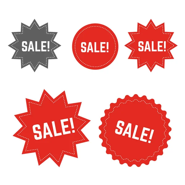 Discount Stickers Vector Set Special Price Special Offer Sale Labels — Stock Vector