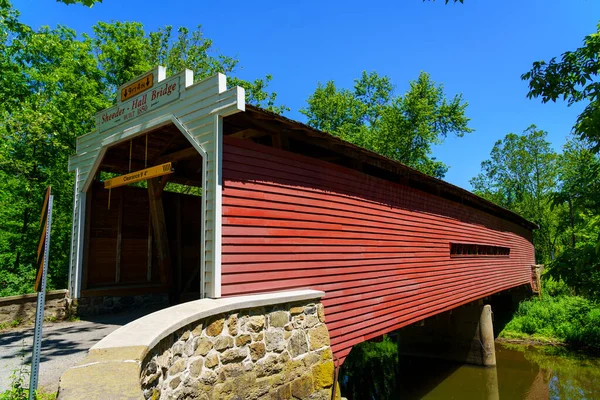 Phoenixville Usa June 2020 Sheeder Hall Bridge 100 Foot Long — Stock Photo, Image