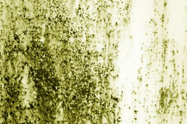 Paslı metal yüzeyi sarı tonda. Soyut arkaplan ve doku.