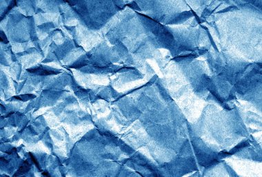 Eski kağıt wrinckles lacivert sesi ile. Arka plan ve tasarım için doku.